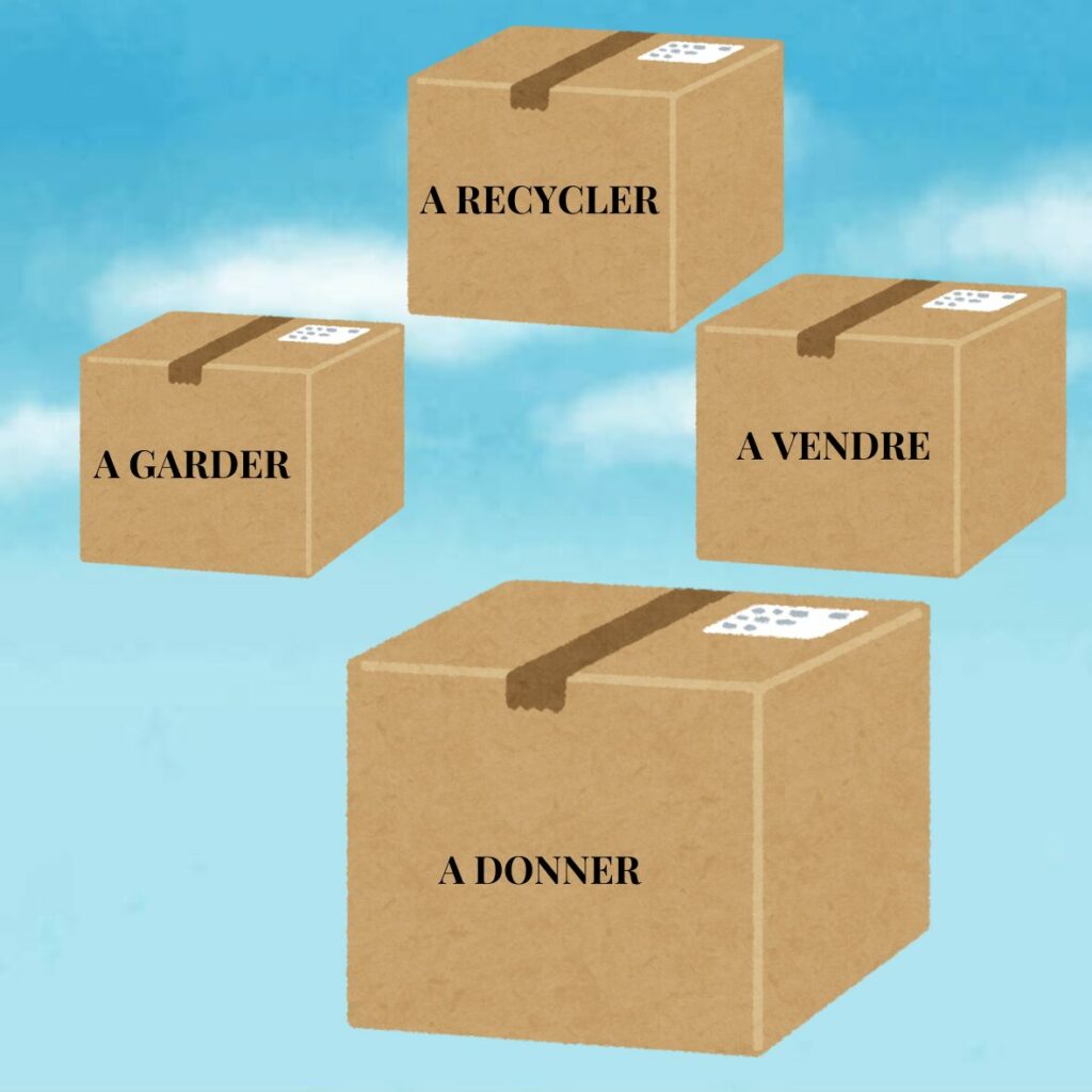 Désencombrer pour faire de la place au neuf